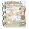 Stickeren op nummer - Rosa safari friends  